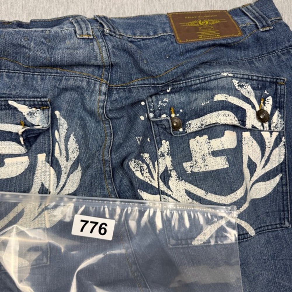 Phat Farm Phat Classics Baggy‎ Jeans Mens 44x32 Blue Medium Wash Y2K Streetwear - Picture 10 of 10